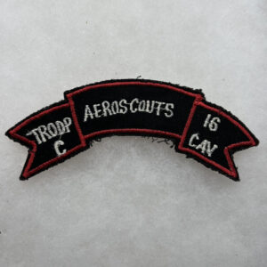 US Army Troop C 16th Cavalry Aeroscouts Scroll Vietnamese Made