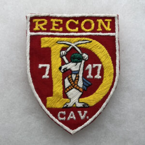 US Army D Troop 7th Squadron 17th Cavalry Regiment Pocket Patch Vietnamese Made