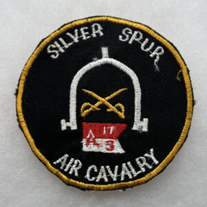 US Army 17th Cavalry Air Cav Silver Spur Pocket Patch Vietnamese Made