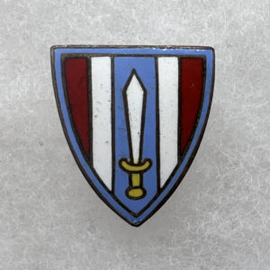 US Army European Civil Affairs Command Europe DUI Pinback German Made