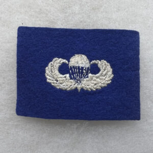 WW2 US Army Airborne Parachutist Wings Blue Felt British Made Cloth
