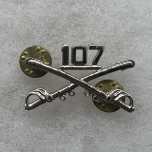 US Army 107th Cavalry Officer Collar Insignia