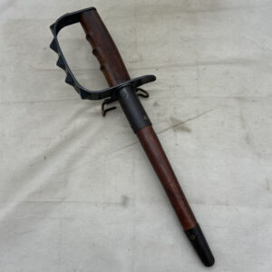 WW1 US Trench Fighting Knife LF&C 1917 With Scabbard