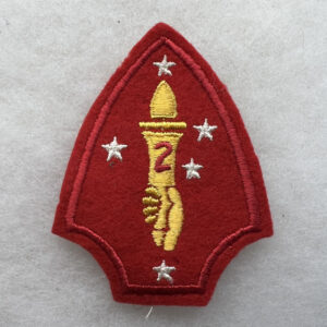 WW2 US Marine Corps 2nd Marine Division Patch Felt