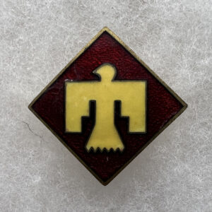 WW2 US Army 45th Infantry Division DUI Pinback
