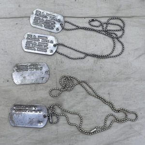 WW2 US Army Colonel Officer PTO Dog Tag Lot Philippine Award Of Merit Recipient