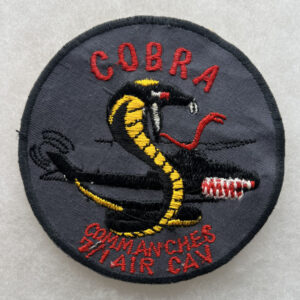US Army 7th Squadron 1st Cavalry Air Cav Cobra Pocket Patch Vietnamese Made