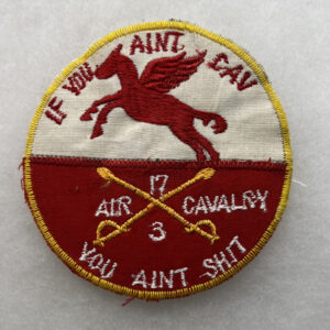 US Army 3rd Squadron 17th Cavalry Pocket Patch Vietnamese Made