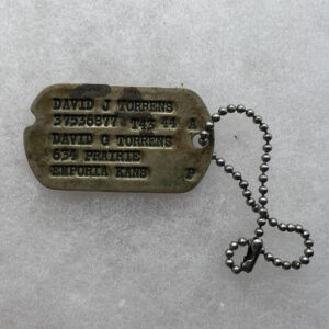 WW2 US Army 313th Infantry Regiment 79th Division Dog Tag Single NOK WIA France