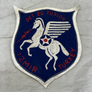 US Air Force Detachment 20 Tuslog Izmir Turkey Patch Theater Made 9 3/4 Inch