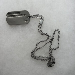 WW2 US Army Air Force 9th Bombardment Division Dog Tag Single With Chain Soldier's Medal Recipient