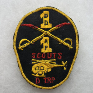 US Army 1st Squadron 9th Cavalry Regiment D Troop Pocket Patch Vietnamese Made