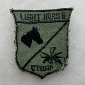 US Army 3rd Squadron 17th Cavalry Regiment C Troop Pocket Patch Subdued Vietnamese Made
