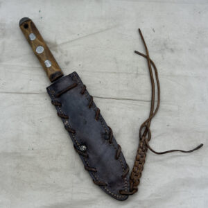 WW2 US John Ek Model 9 Knife With Leather Sheath