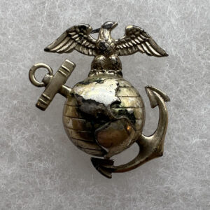 WW2 US Marine Corps Officer Dress Collar EGA Single H&H Sterling