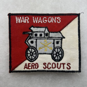 US Army 3rd Squadron 5th Cavalry War Wagons Aero Scouts Pocket Patch Vietnamese Made