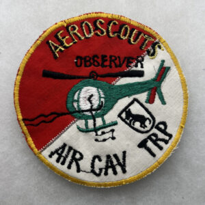 US Army 11th Armored Cavalry Regiment Aero Scouts Air Cavalry Troop Pocket Patch Vietnamese Made