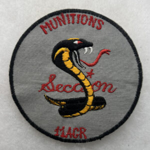 US Army 11th Armored Cavalry Regiment Munitions Pocket Patch Vietnamese Made