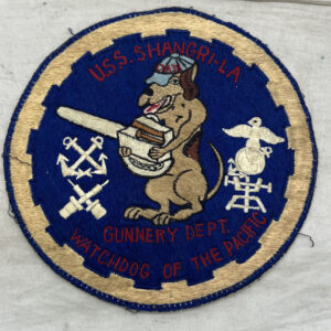 US Navy USS Shangri-La Gunnery Department Patch Japanese Made
