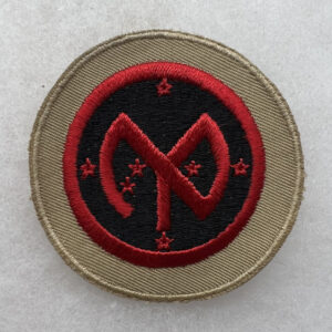 WW2 US Army 27th Infantry Division Patch Embroidered On Khaki Twill Rare