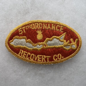 US Army 57th Ordnance Company Pocket Patch Japanese Made