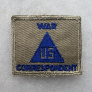 WW2 US War Correspondent Non Combatant Patch Khaki