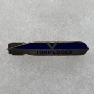 WW2 US Merchant Marine Torpedoed Pin Sterling Scarce