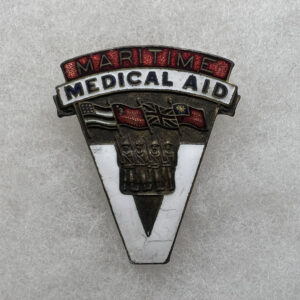 WW2 US Merchant Marine Maritime Medical Aid Pin