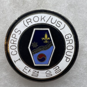 US / ROK 1st Corps Group Pocket Badge Korean Made