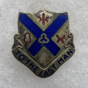 US Army 135th Infantry Regiment DUI Theater Made Pinback