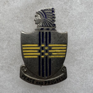 WW2 US Army 120th Quartermaster DUI Pinback NS Meyer