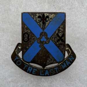 WW2 US Army 135th Infantry Regiment DUI Screwback