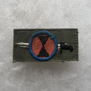 US Army 7th Infantry Division Order Of The Bayonet Badge Cloth Korean Made