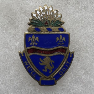 WW2 US Army 148th Infantry Regiment DUI Pinback NS Meyer
