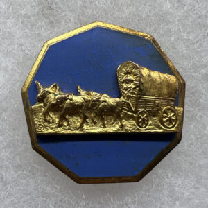 WW2 US Army 35th Infantry Division Headquarters DUI Pinback Dieges & Clust