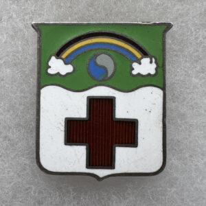 WW2 US Army 50th Medical DUI Pinback Sterling