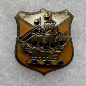 WW2 US Army 27th Signal Company 27th Division DUI Screwback