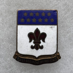 WW2 US Army 198th Coast Artillery DUI Pinback