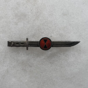 Korean War US Army 7th Infantry Division Order Of The Bayonet Tie Clip Japanese Made