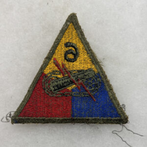 WW2 US Army 6th Armored Division Patch Greenback Worn