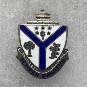 WW2 US Army 132nd Infantry Regiment DUI Pinback Gemsco