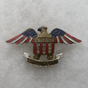 WW2 US "In Service " Sweetheart Pin Plastic