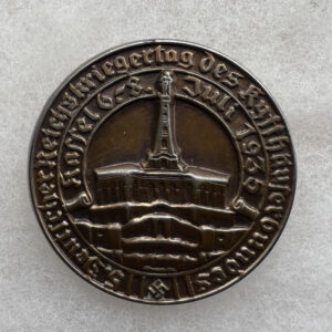 WW2 German Reichskriegertag Des Kyffhauserbundes 1935 Tinnie / Pin
