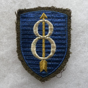 WW2 US Army 8th Infantry Division Patch Embroidered On Wool