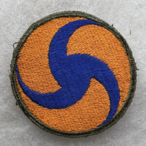 WW2 US Army Air Force General Headquarters Patch OD Border Greenback Reversed Variation