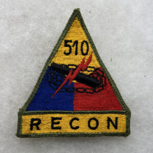 1950s US Army 510th Armored Reconnaissance Patch German Made