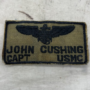 US Marine Corps Aviator Captain Officer Name Tape Theater Made