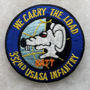 US Army 332nd Security Agency Infantry Pocket Patch Theater Made
