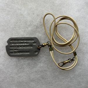WW2 US Army Air Force ETO 43rd Troop Carrier Squadron Dog Tag Single With Cord