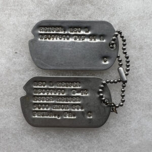 WW2 US Army 318th Infantry Regiment 80th Division Dog Tag Set 2x WIA